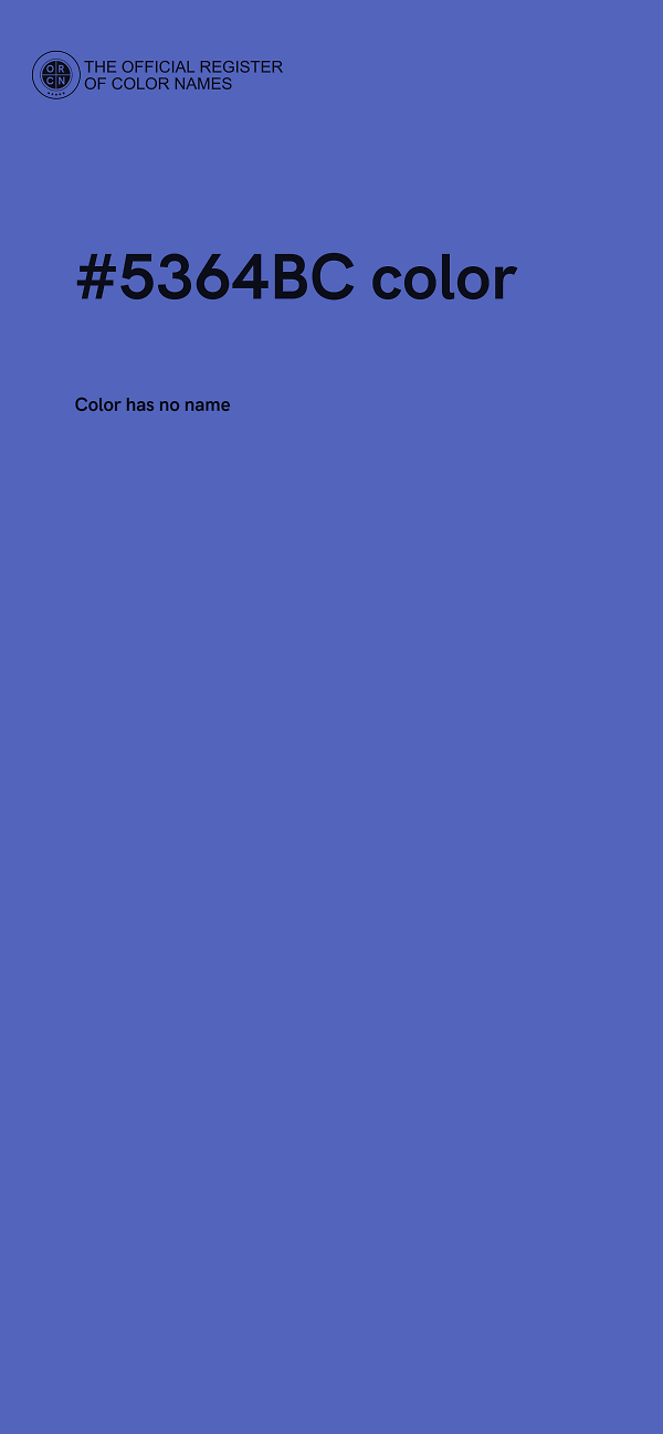 #5364BC color image