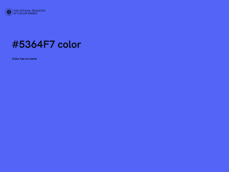 #5364F7 color image