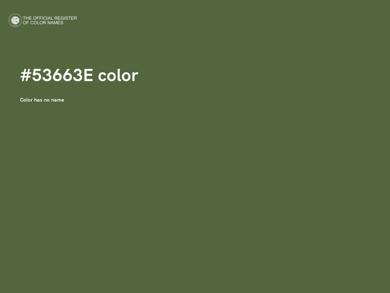 #53663E color image