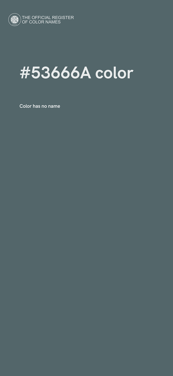 #53666A color image