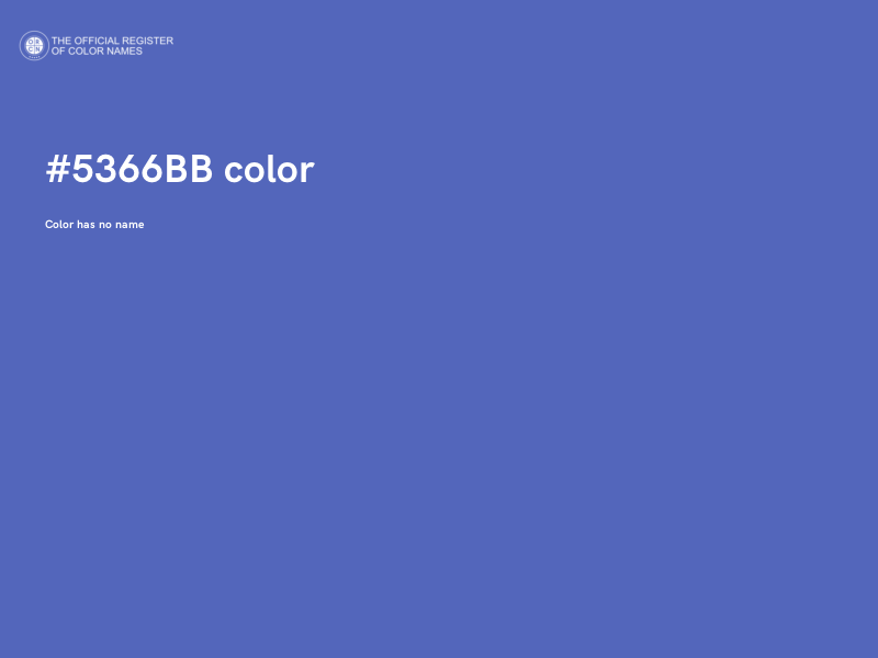 #5366BB color image