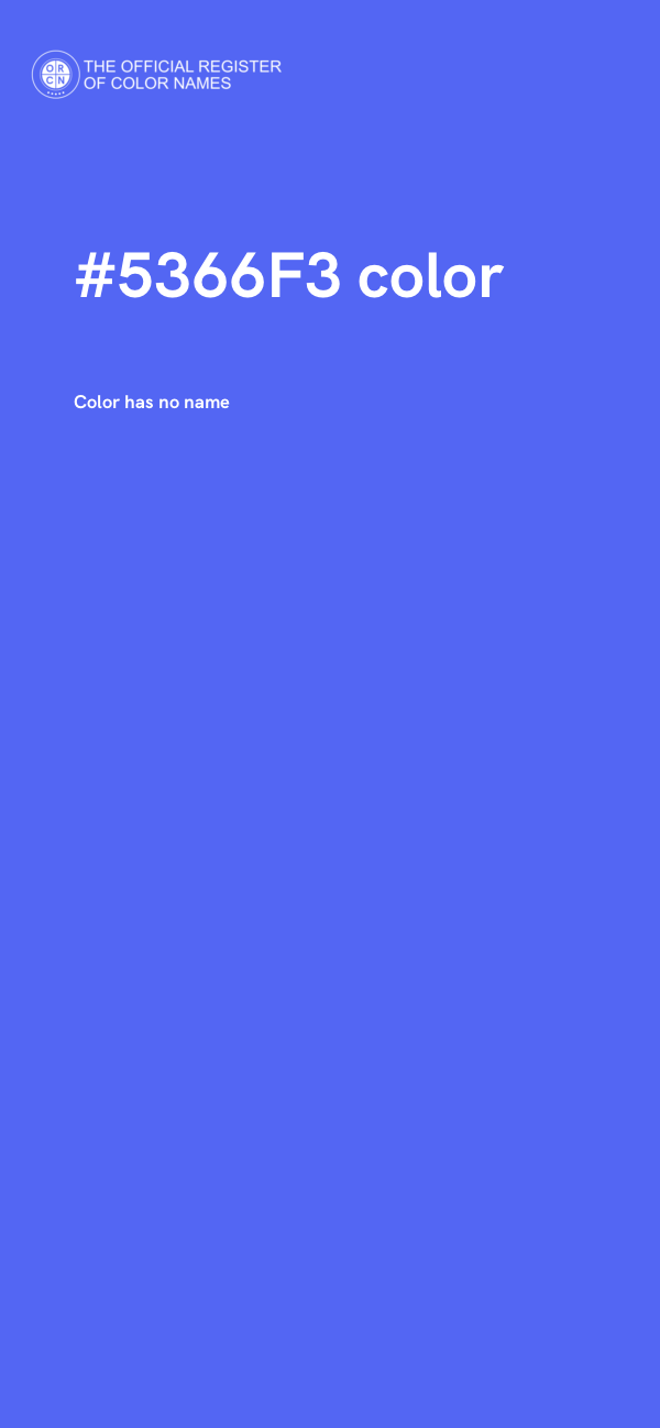 #5366F3 color image