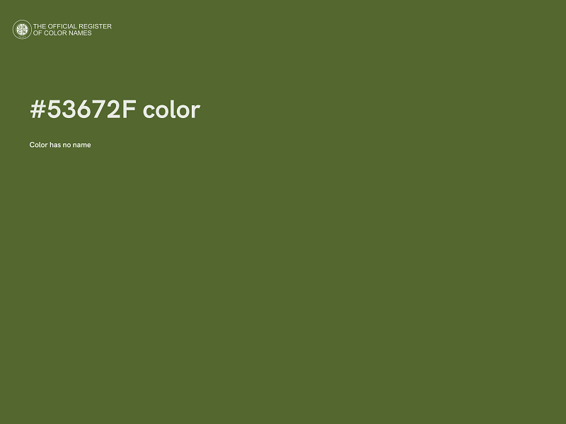 #53672F color image