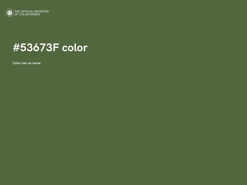 #53673F color image