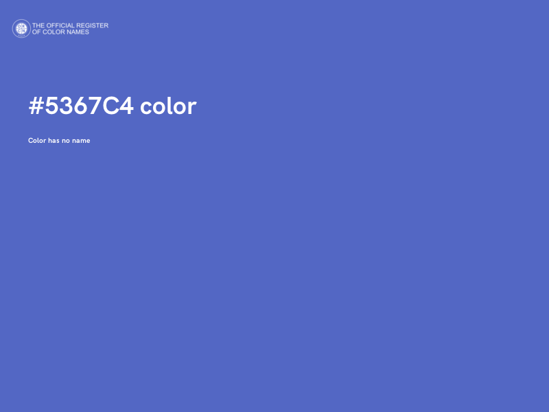#5367C4 color image