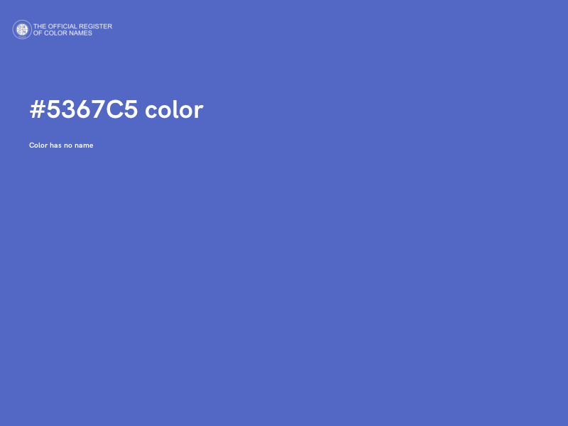 #5367C5 color image