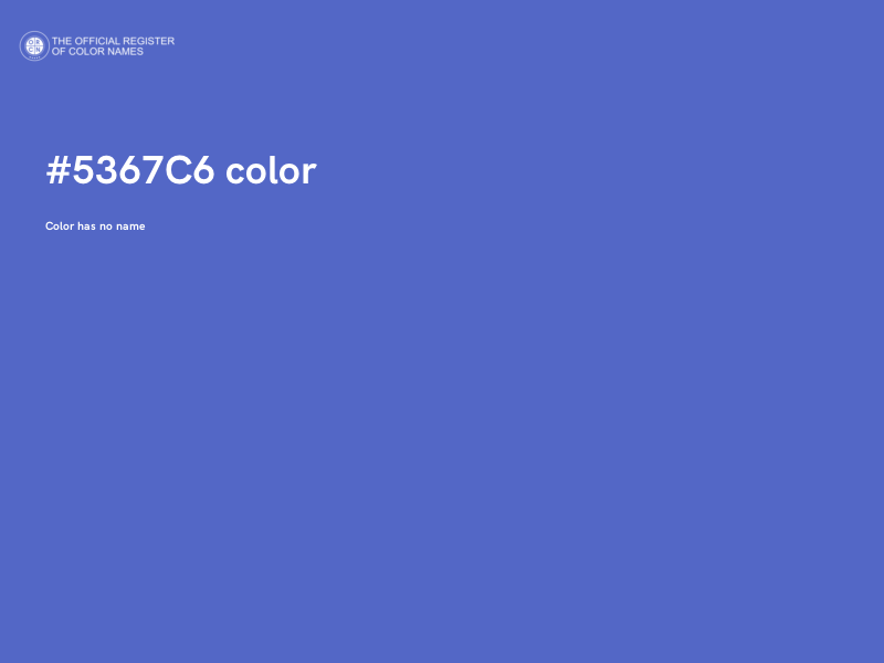 #5367C6 color image