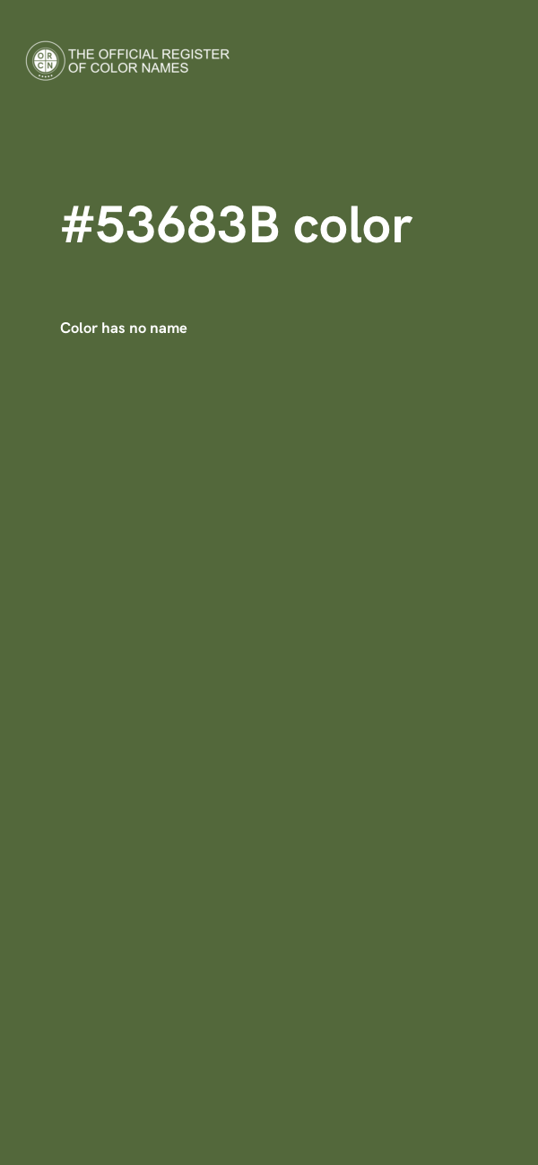 #53683B color image