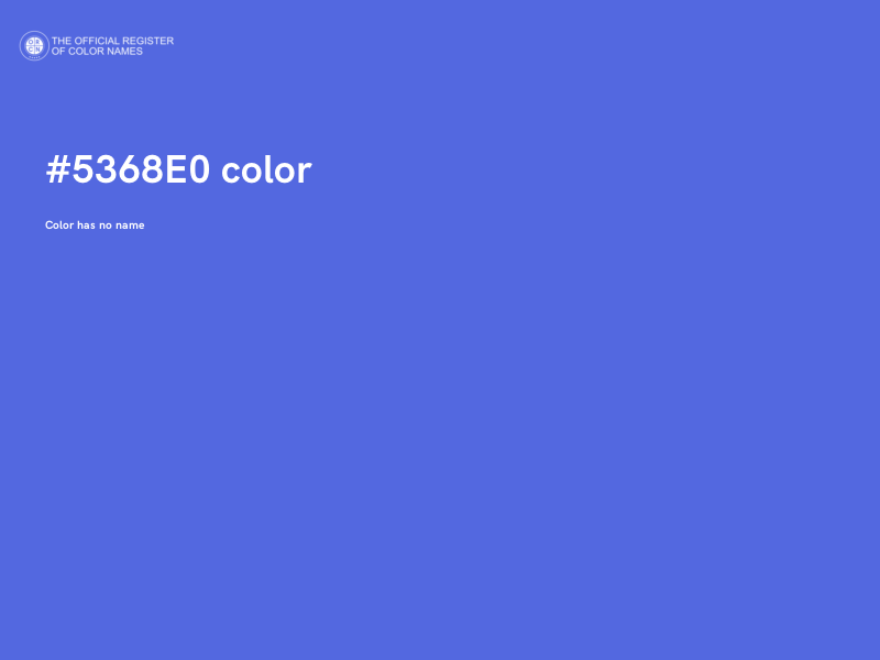 #5368E0 color image