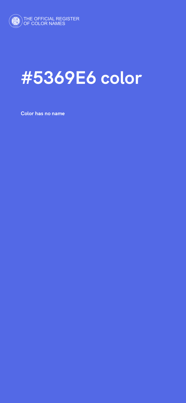 #5369E6 color image