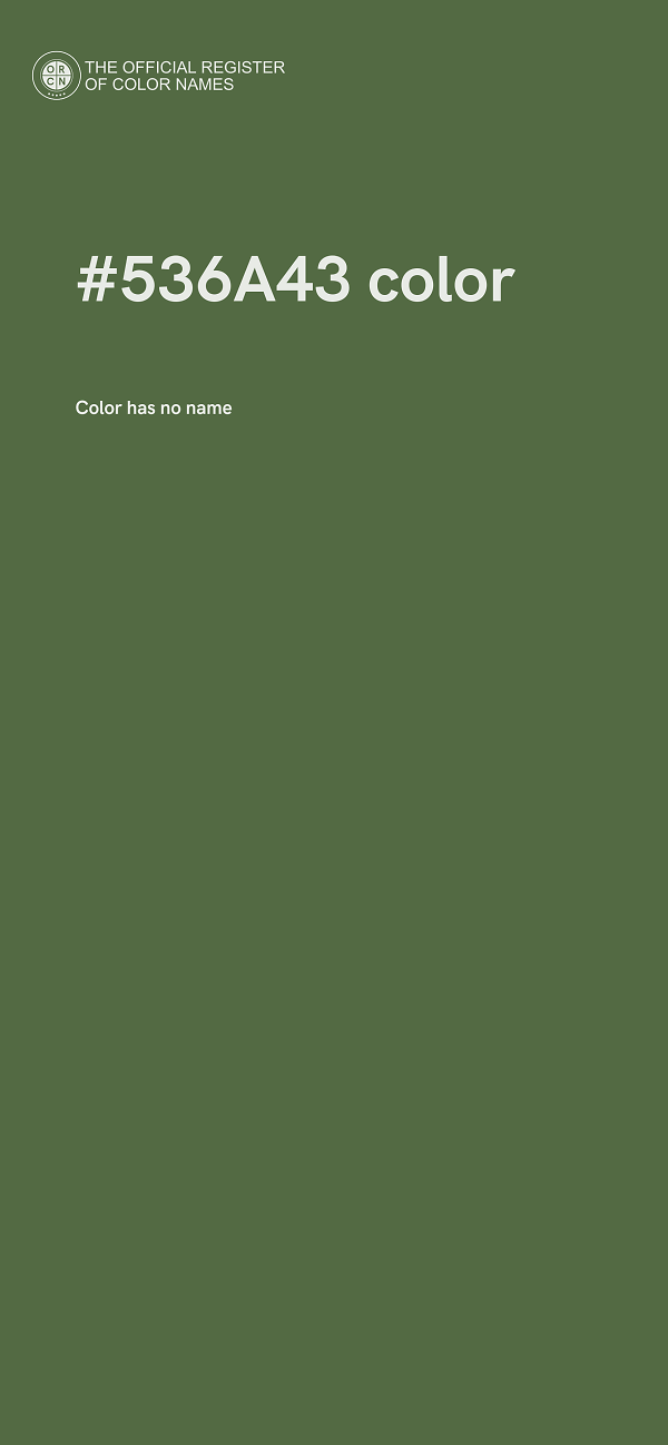 #536A43 color image