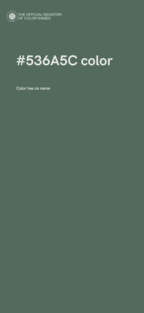 #536A5C color image