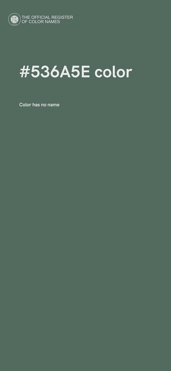 #536A5E color image