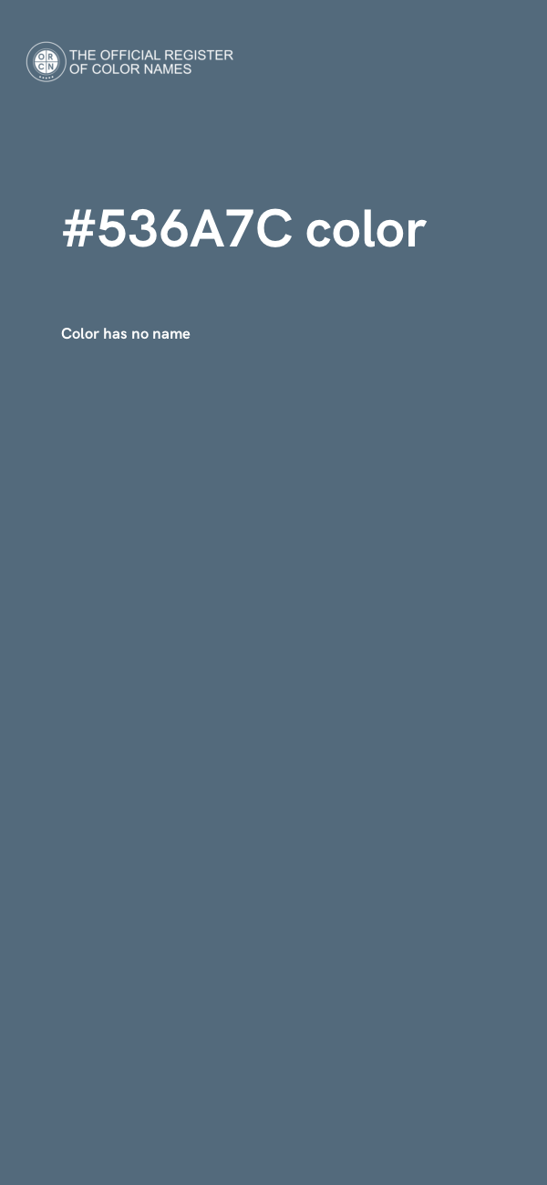 #536A7C color image