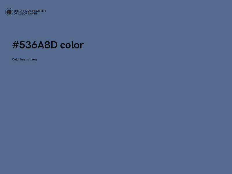 #536A8D color image