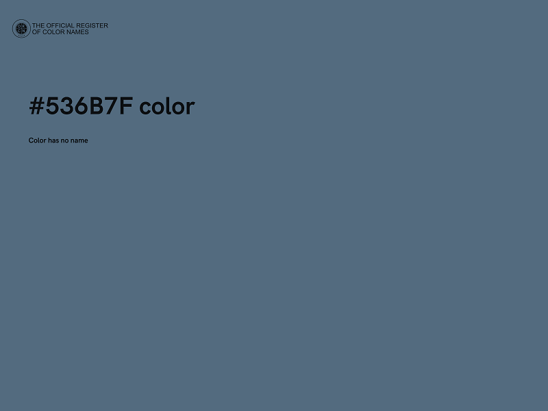 #536B7F color image