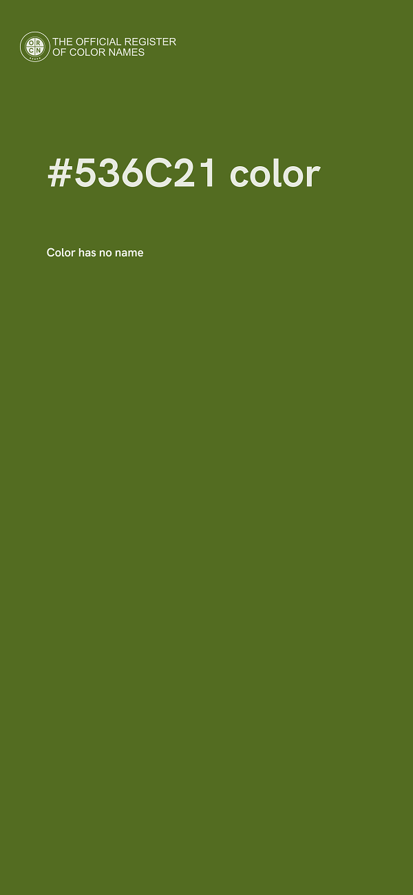 #536C21 color image
