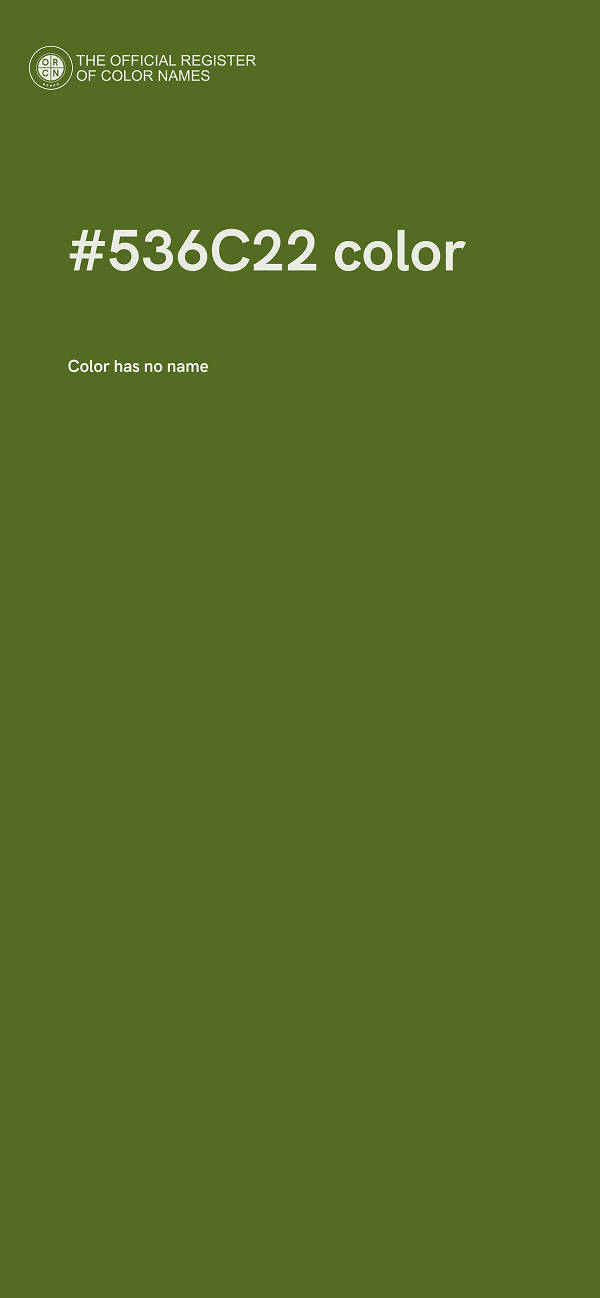 #536C22 color image
