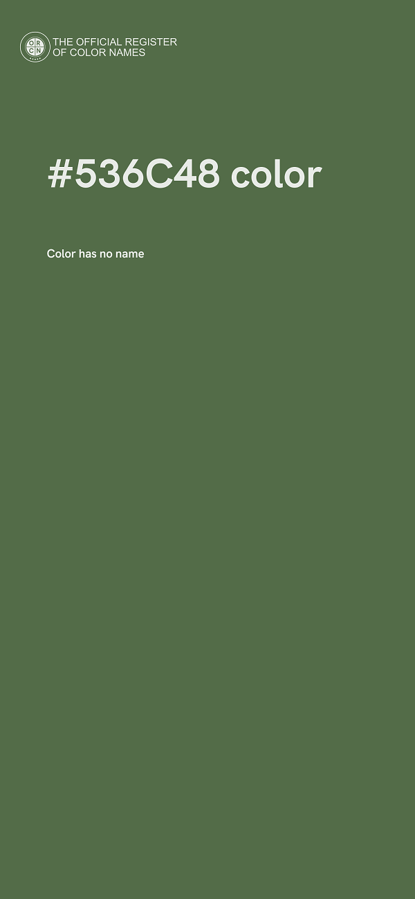 #536C48 color image