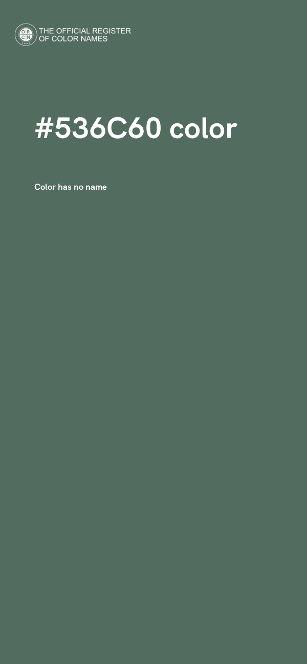 #536C60 color image