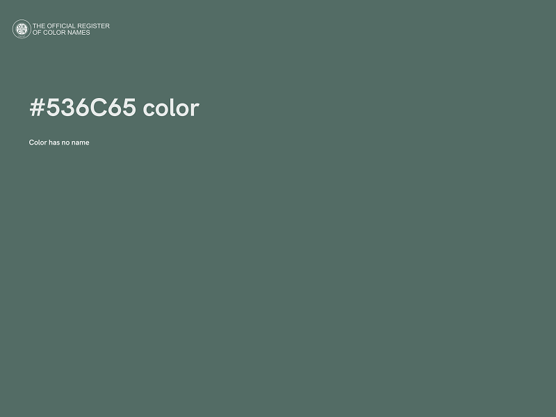 #536C65 color image