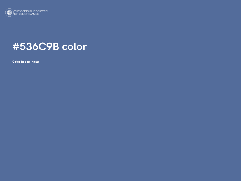 #536C9B color image