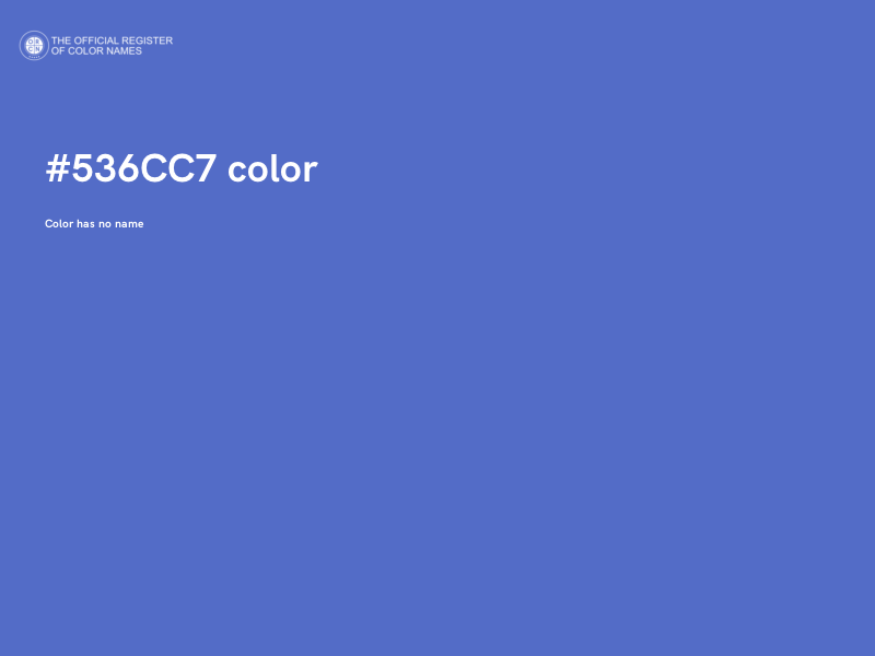 #536CC7 color image