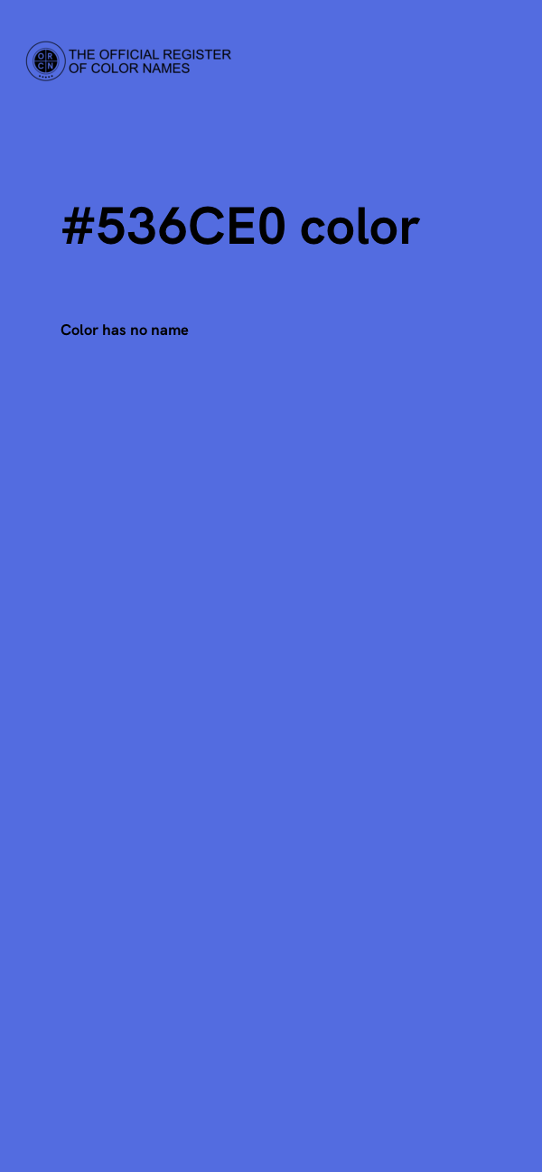 #536CE0 color image