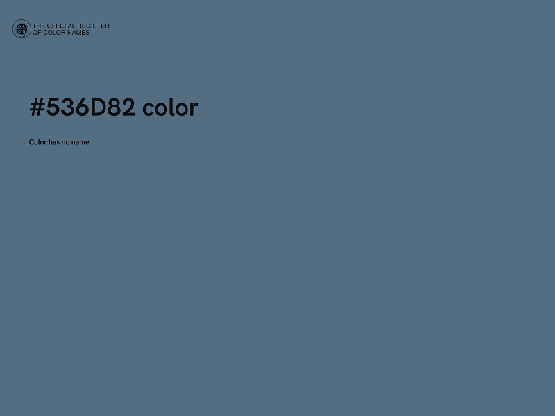 #536D82 color image