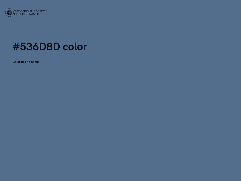 #536D8D color image