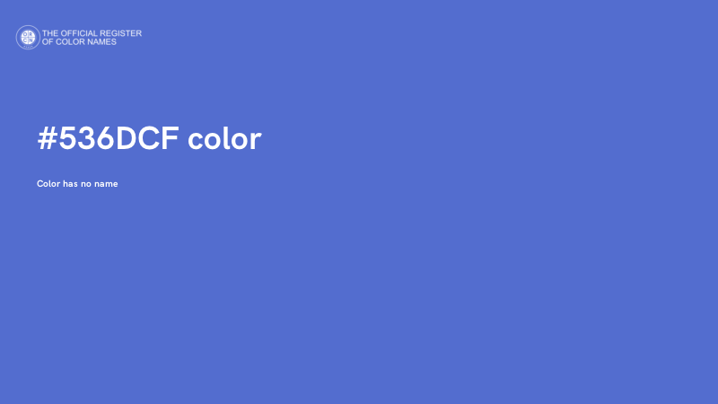 #536DCF color image