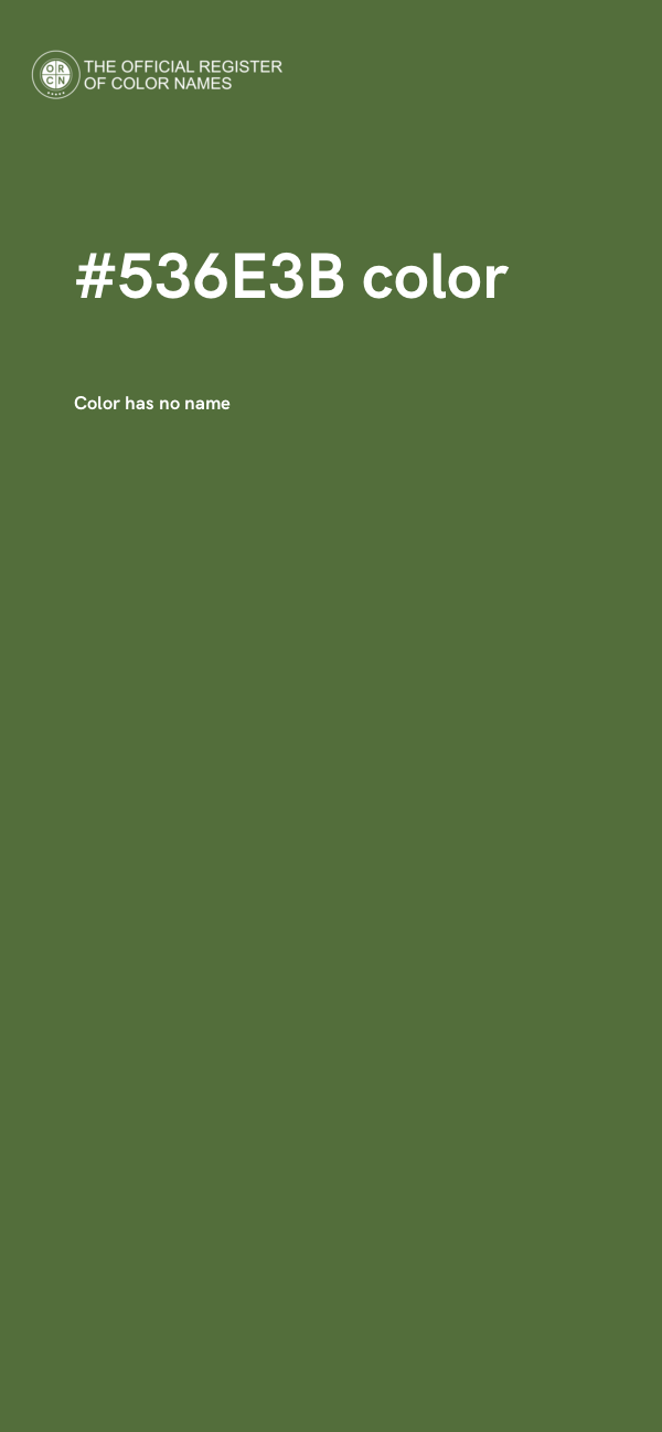 #536E3B color image