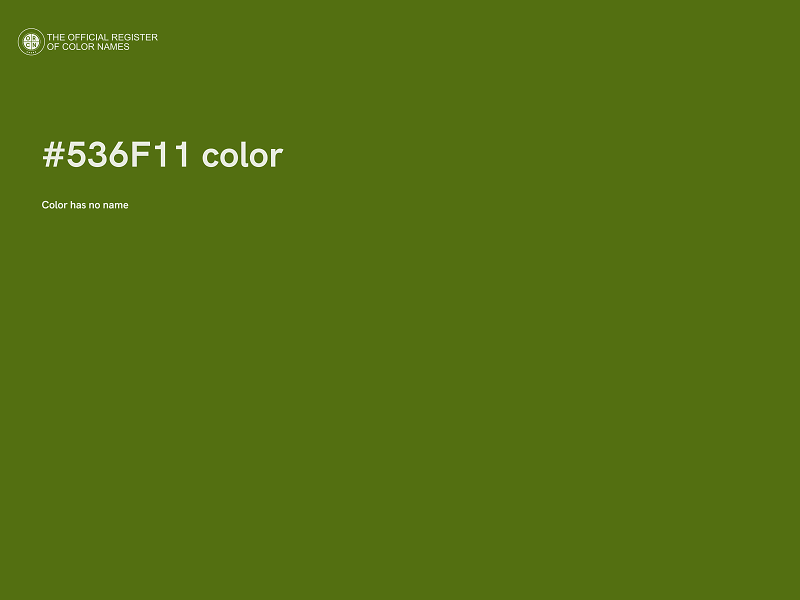 #536F11 color image