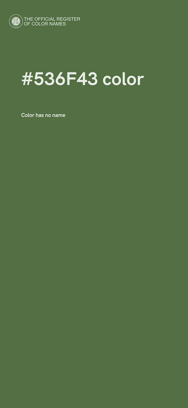 #536F43 color image