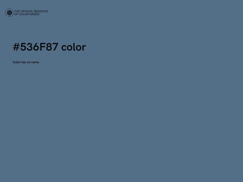 #536F87 color image
