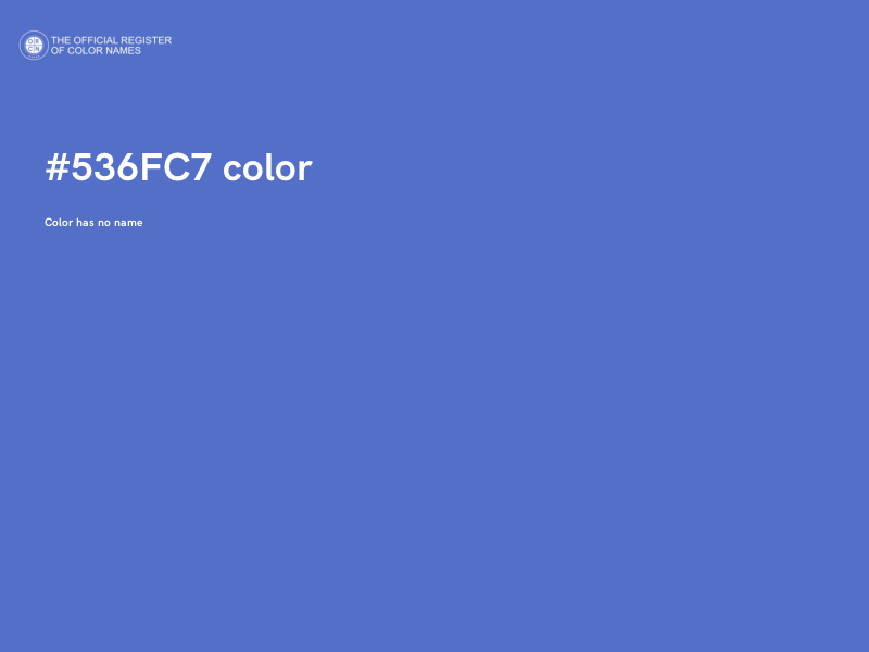 #536FC7 color image