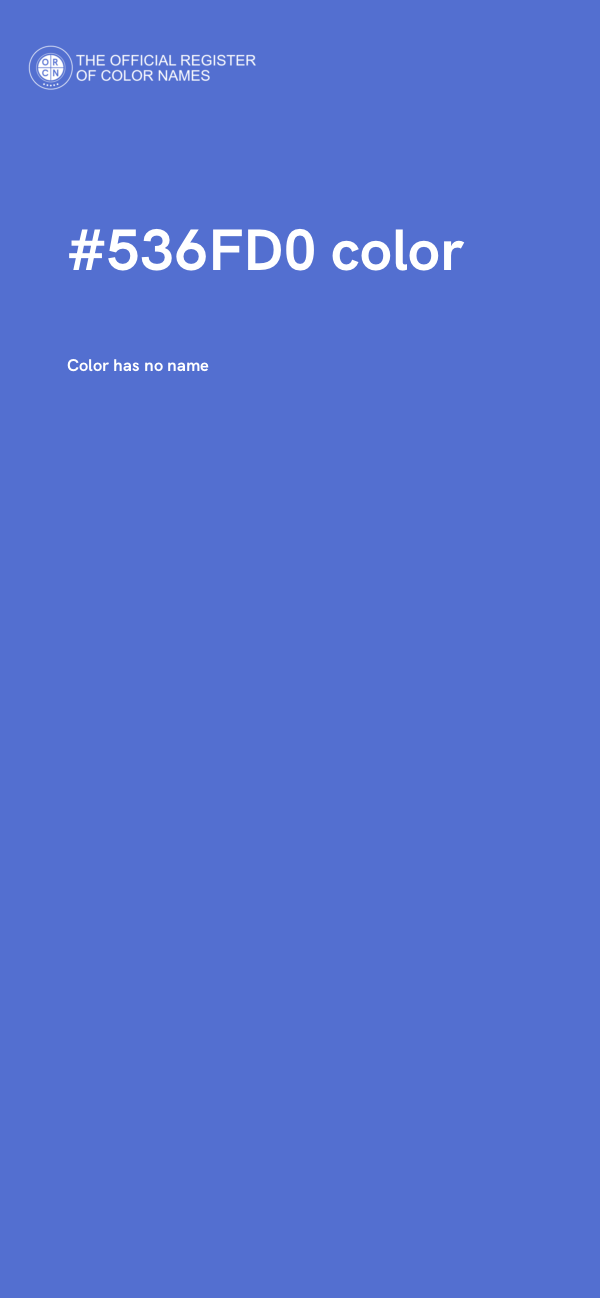 #536FD0 color image