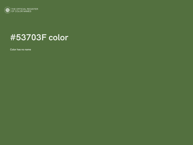 #53703F color image