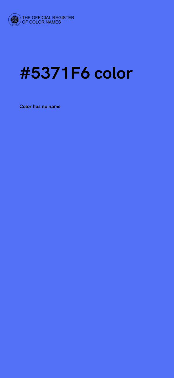 #5371F6 color image