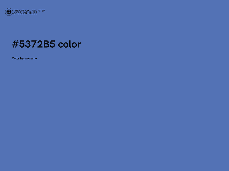 #5372B5 color image