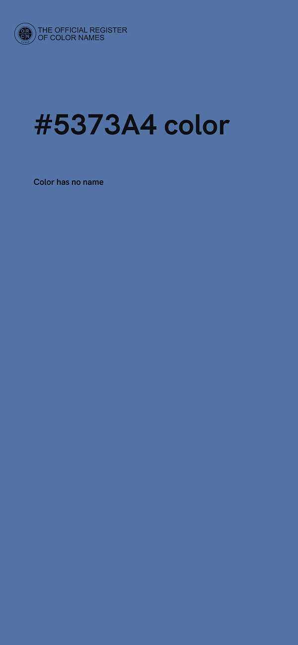 #5373A4 color image