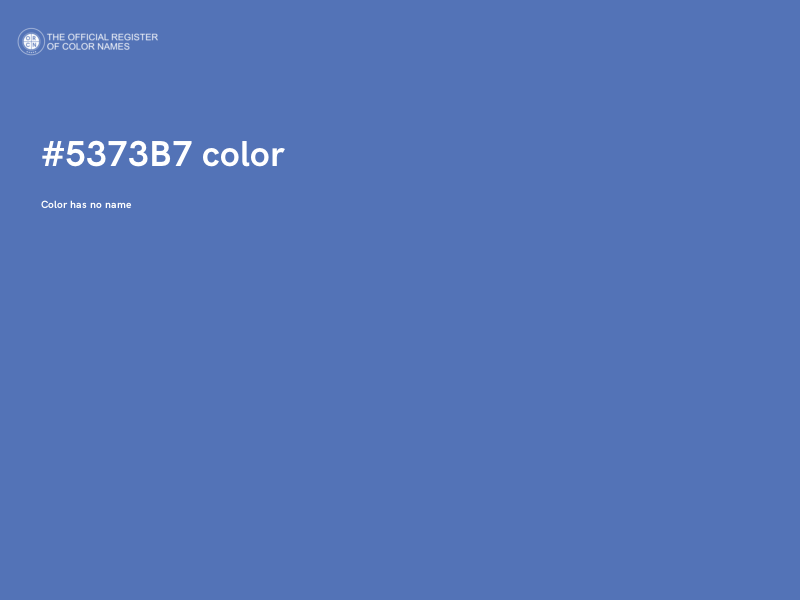 #5373B7 color image
