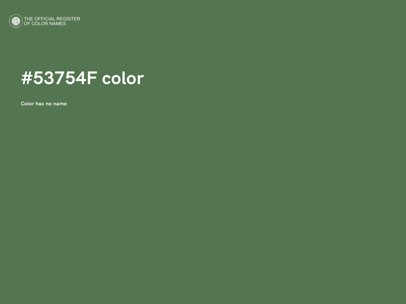 #53754F color image