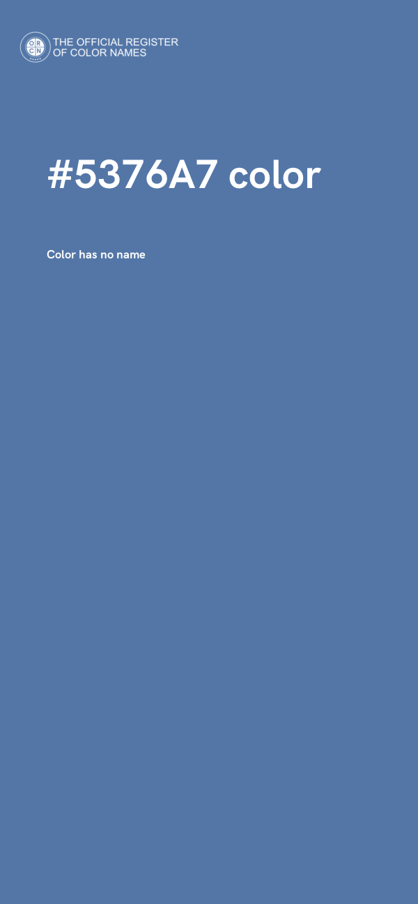 #5376A7 color image