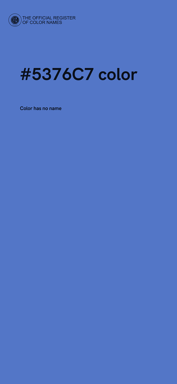 #5376C7 color image