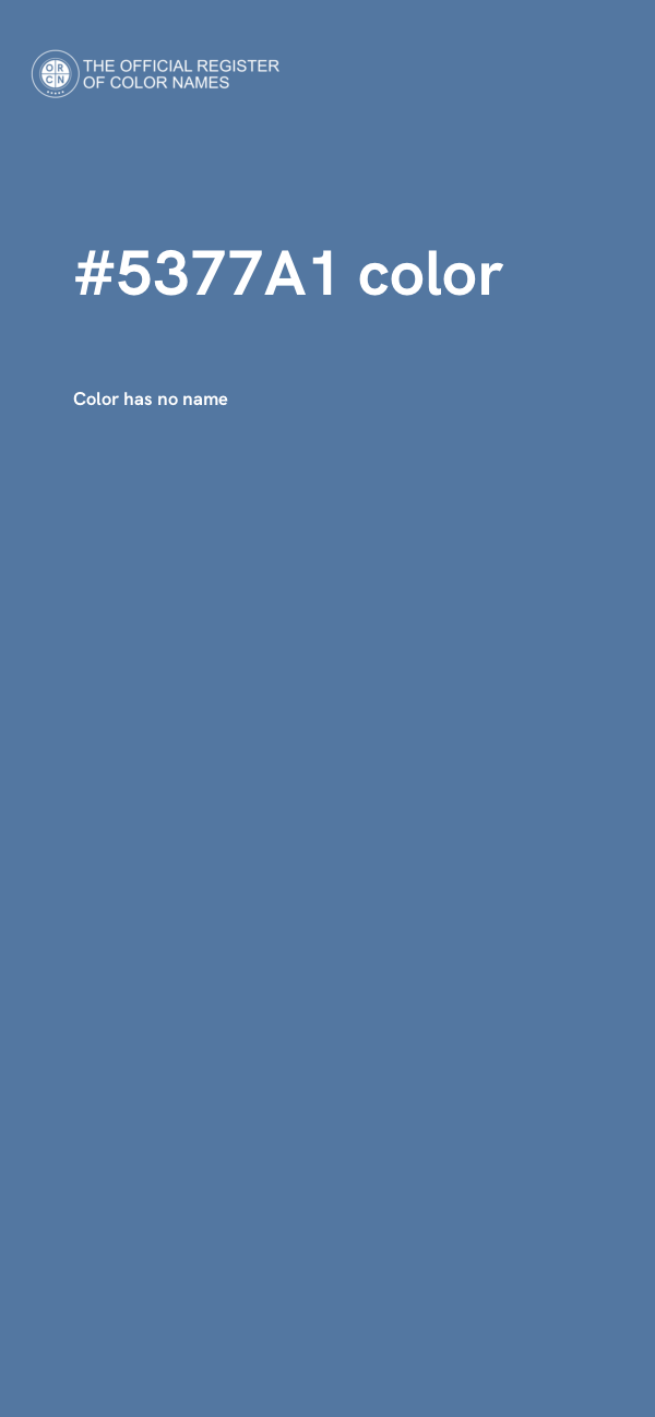 #5377A1 color image