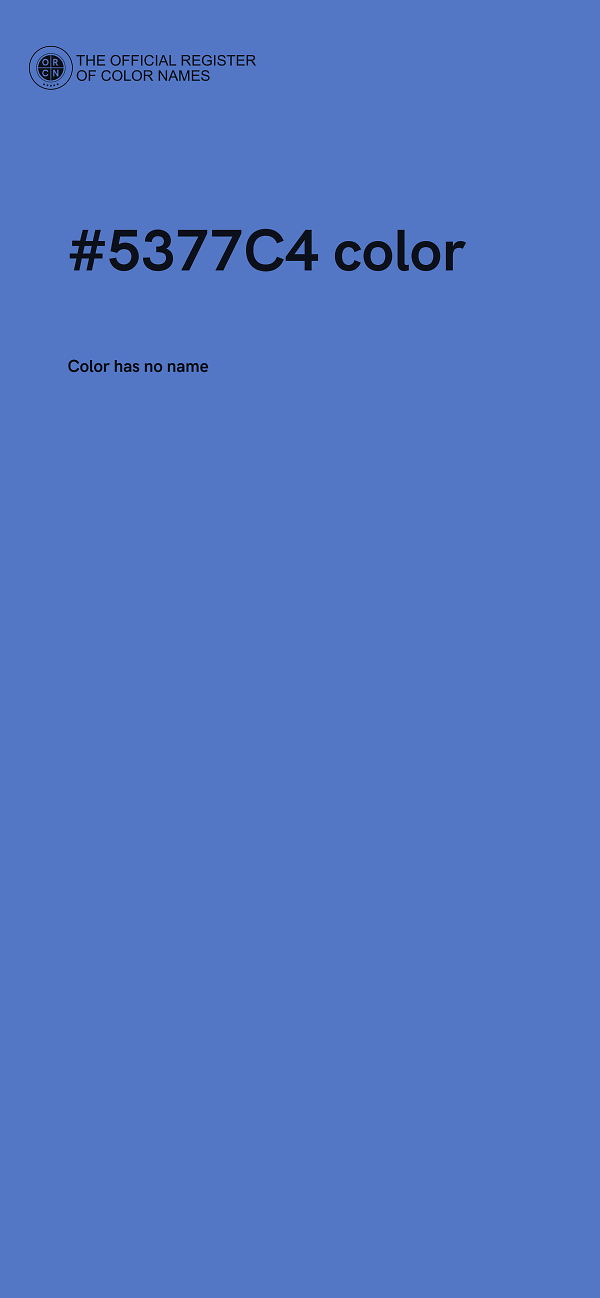 #5377C4 color image