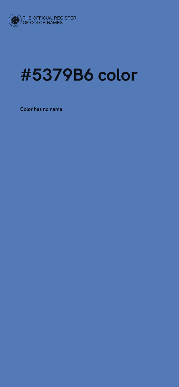 #5379B6 color image