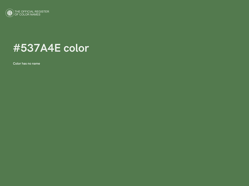 #537A4E color image