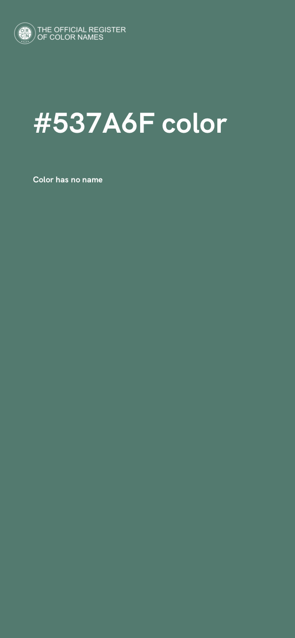 #537A6F color image